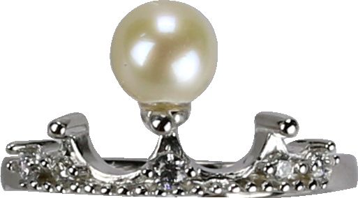 皇冠型天然珍珠戒指