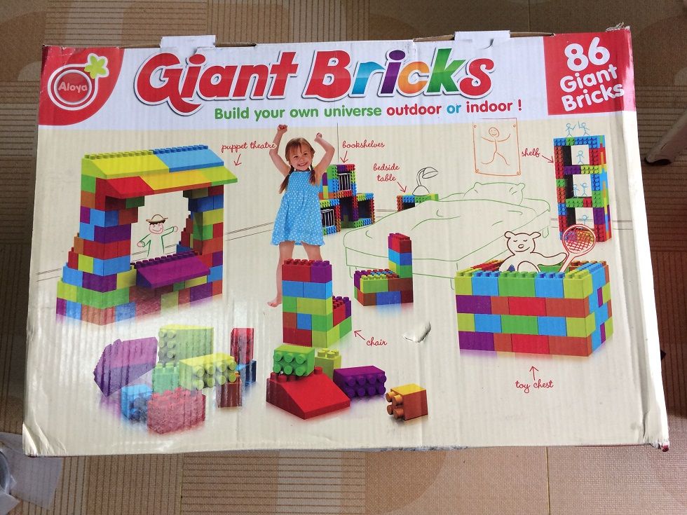 大块建筑积木玩具 Aloya 5037 Giant Bricks 86片