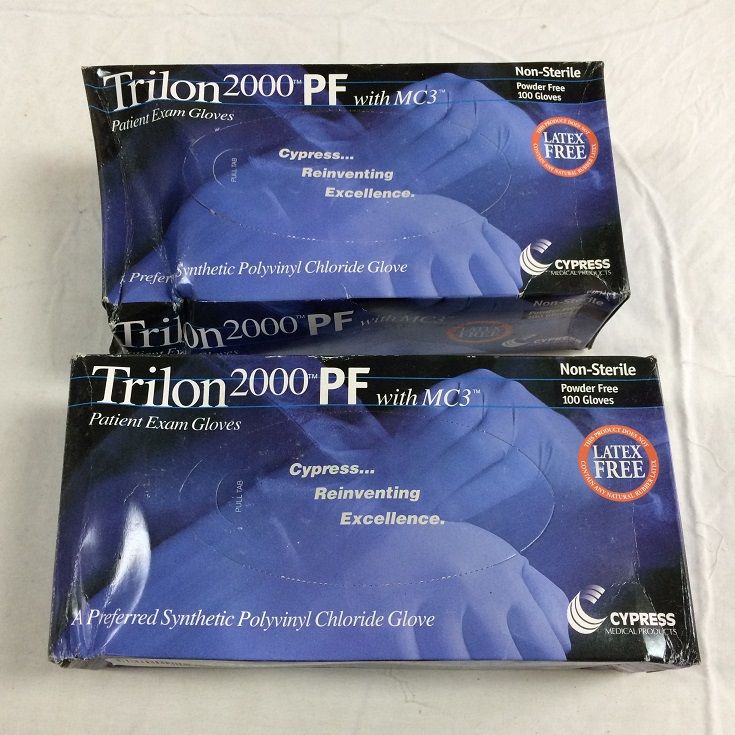 Cypress Trilon 2000 PF 乳胶手套 S号 2盒 100双/盒